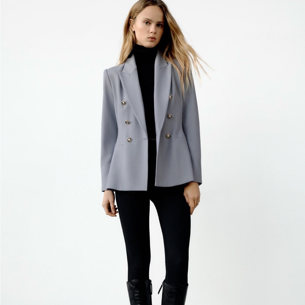 Zara double breasted blazer.